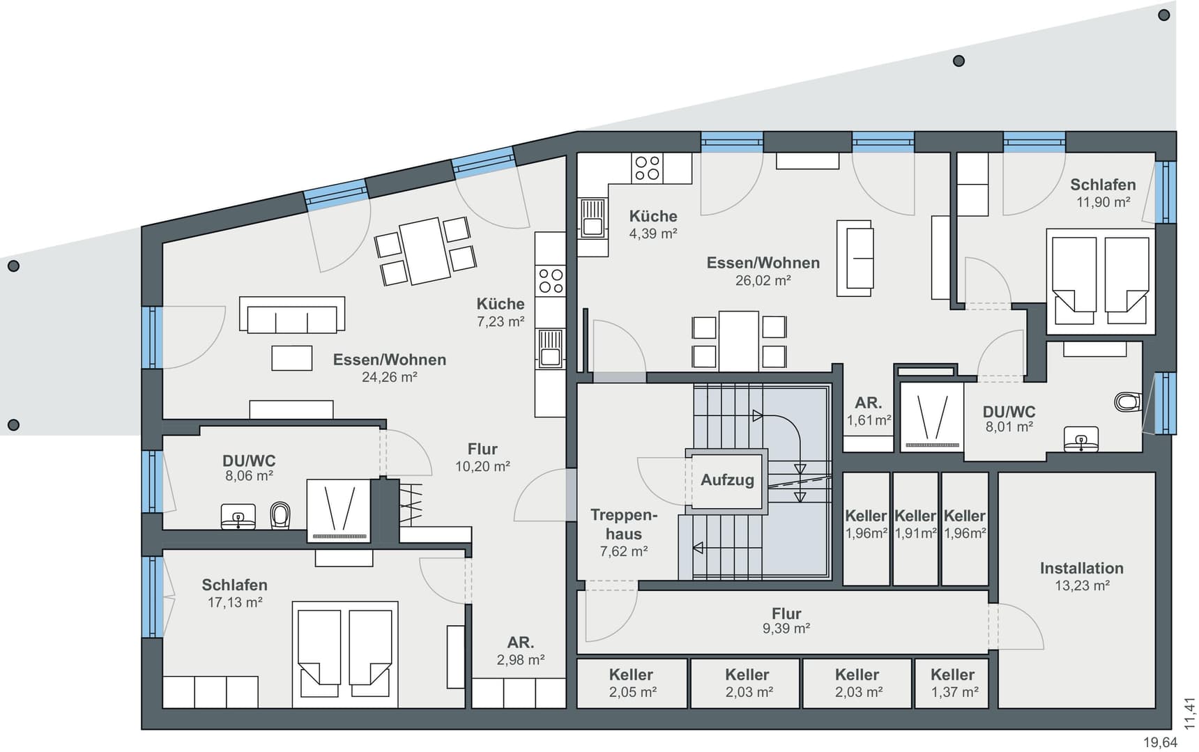 Grundriss Untergeschoss