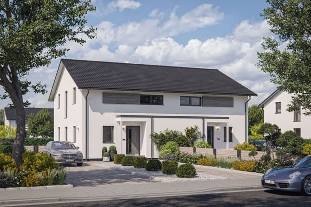 Mehrgenerationenhaus von RENSCH-HAUS. Bergamo. Eingangsansicht.. 