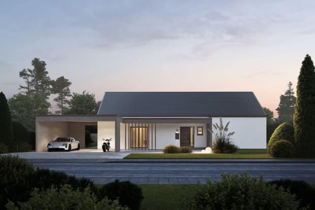 Moderner Bungalow mit Satteldach