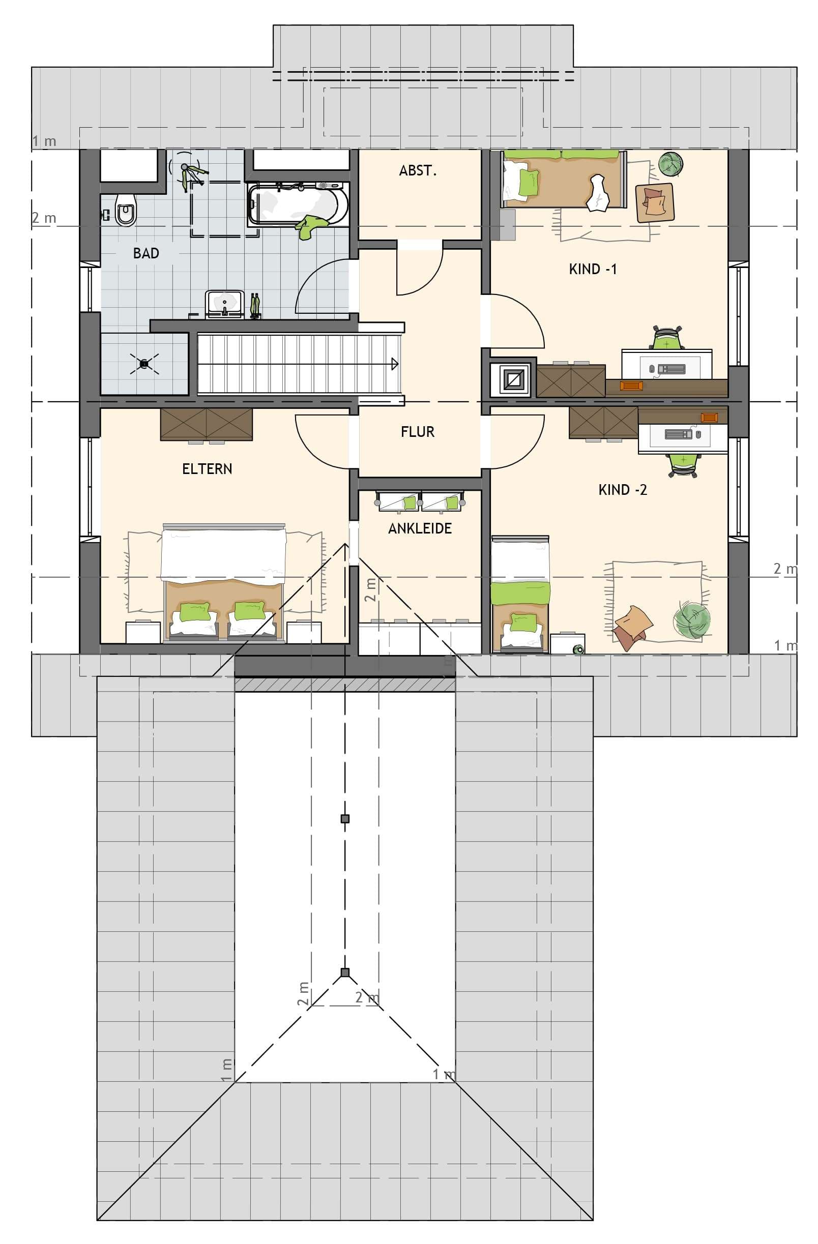 Grundriss Dachgeschoss - NEO 343