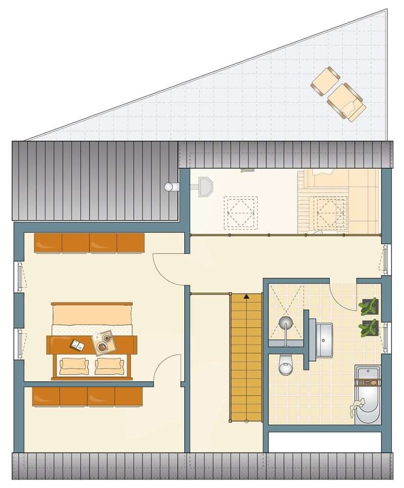 Grundriss Dachgeschoss - Frei geplant