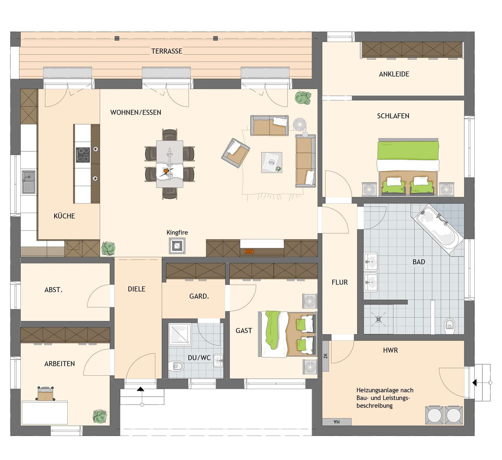 Grundriss Erdgeschoss - NIVO 140