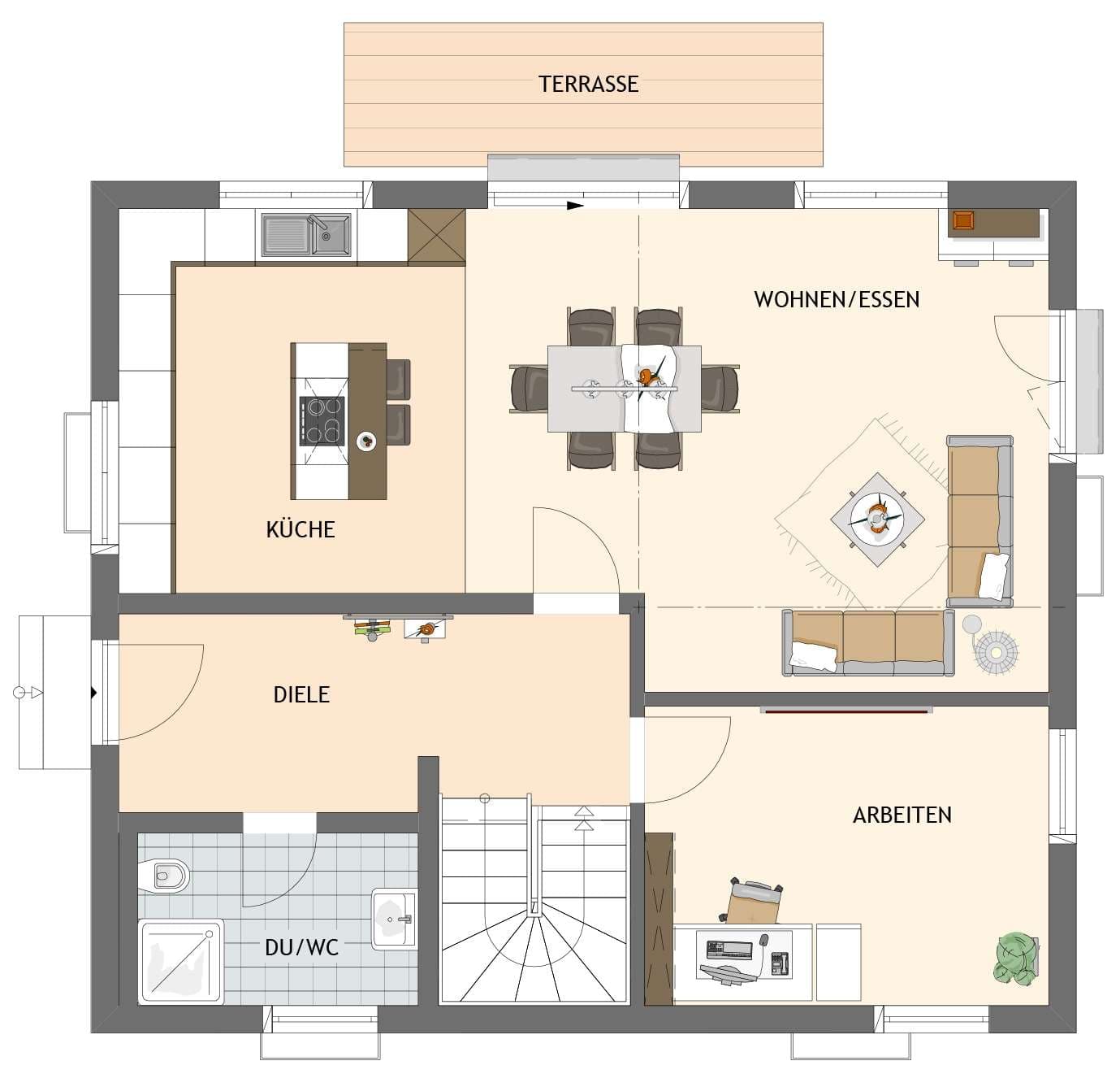 Grundriss Erdgeschoss - MEDLEY 3.0 300 A