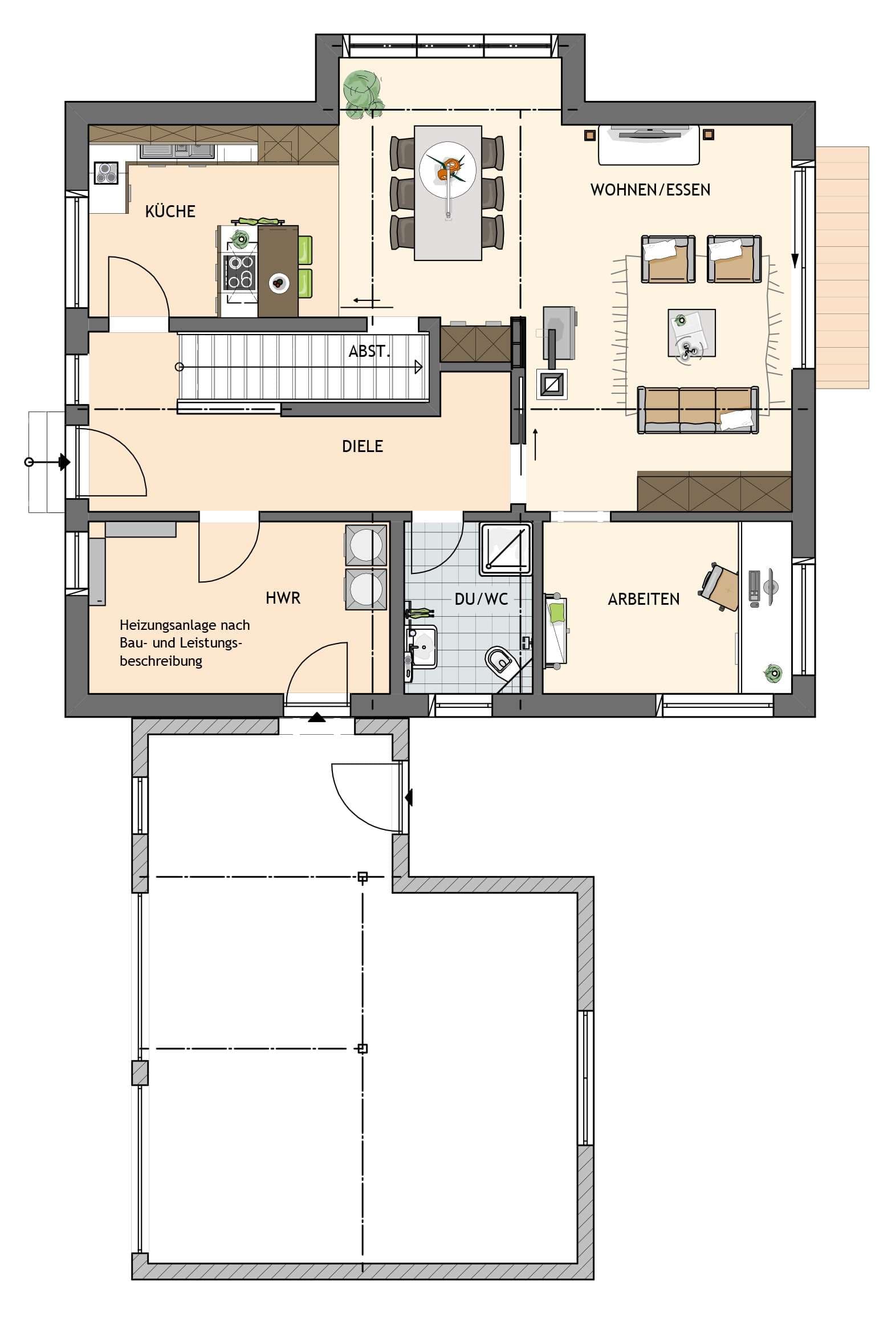 Grundriss Erdgeschoss - NEO 343