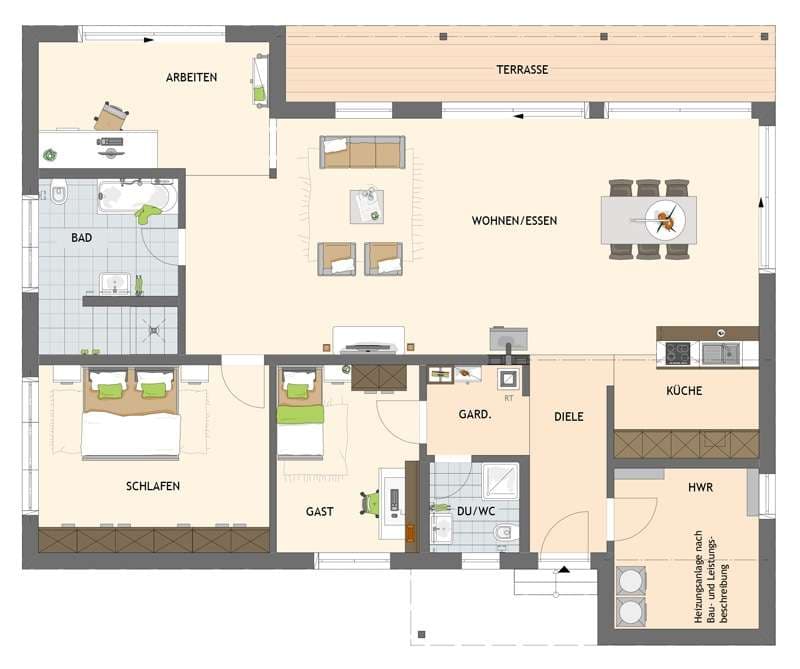 Grundriss Erdgeschoss - NIVO 140