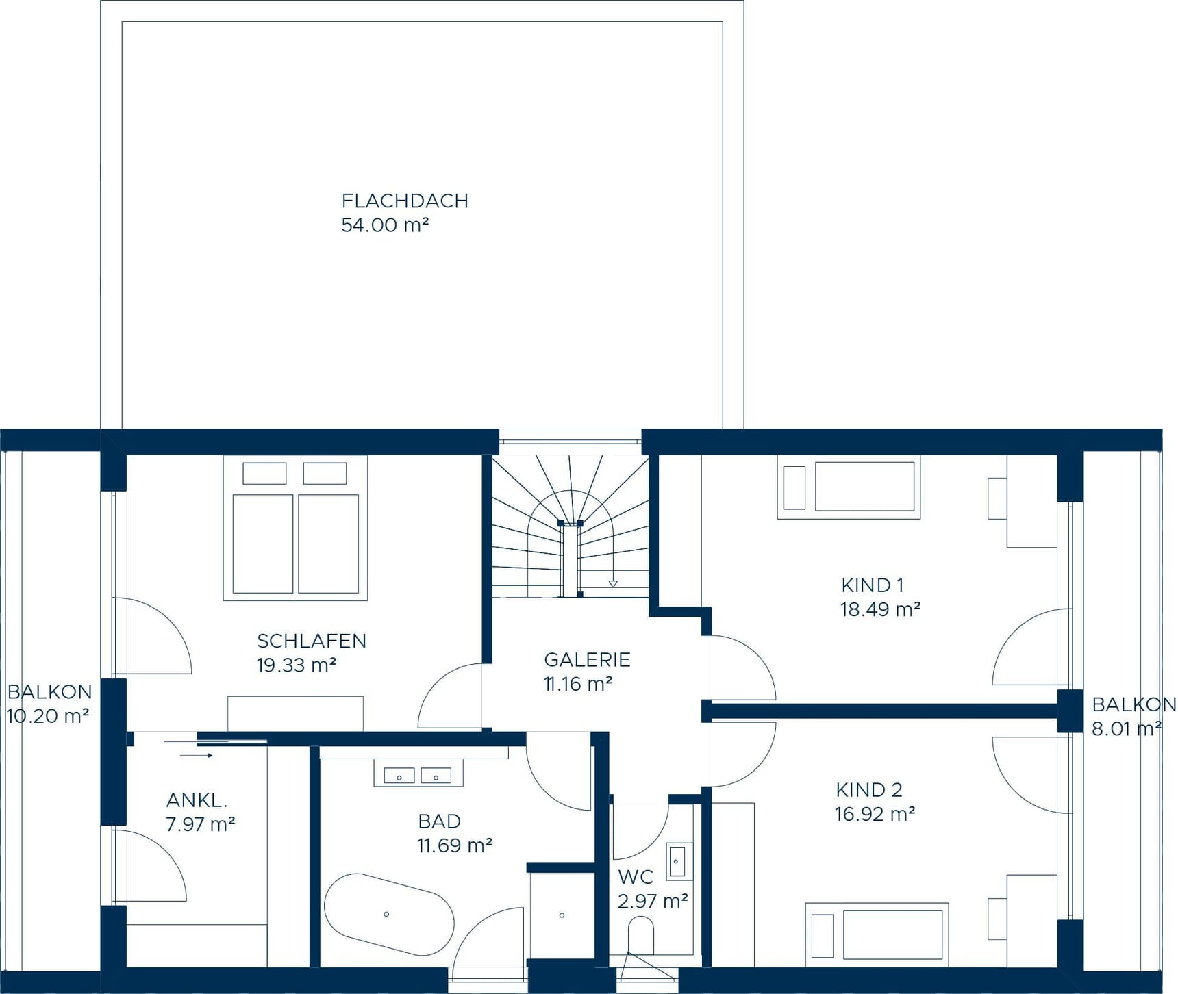 KAMPA Concept 07 Grundriss Obergeschoss