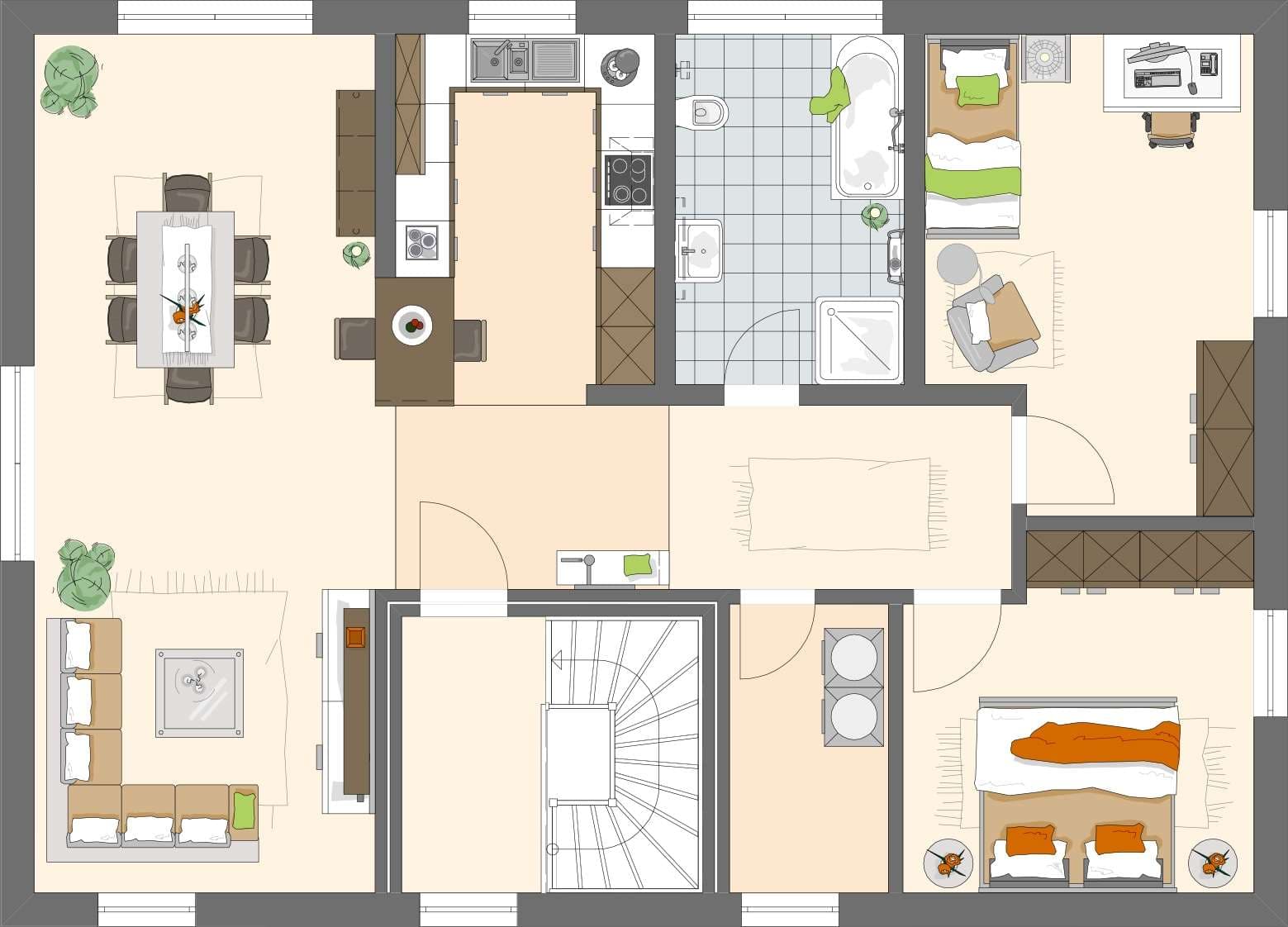Grundriss Obergeschoss - LUMIS 180 W