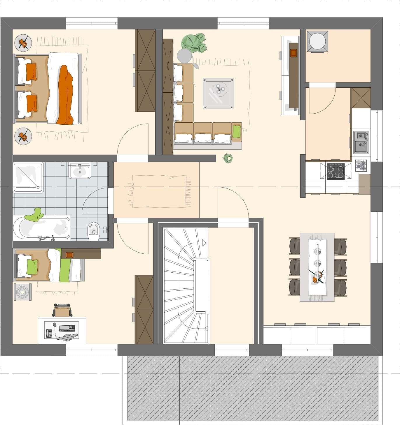 Grundriss Dachgeschoss - LUMIS 350 S215
