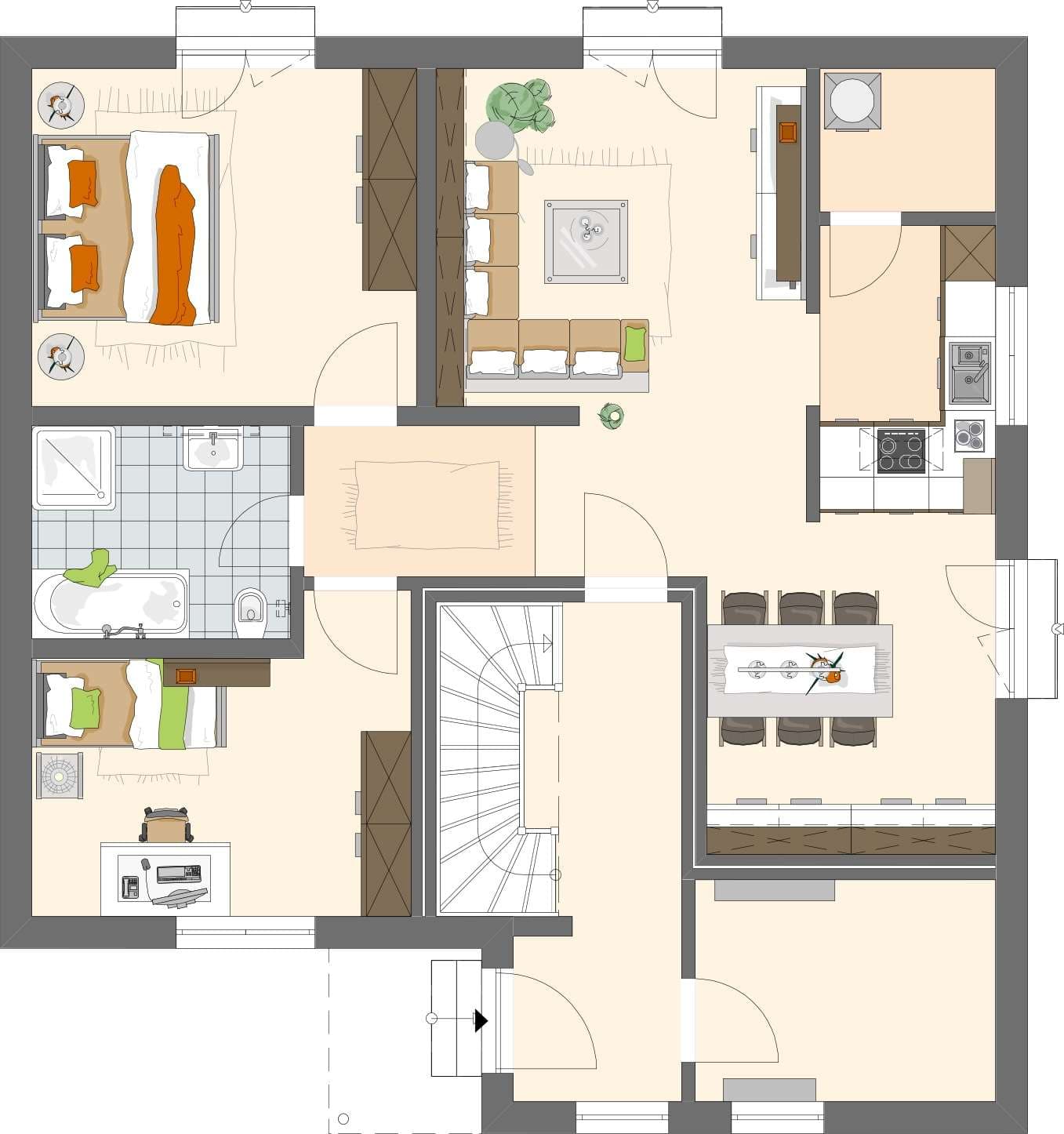 Grundriss Erdgeschoss - LUMIS 350 S215