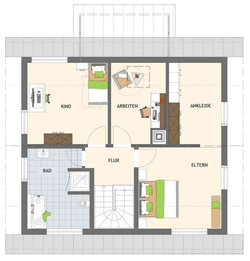 Grundriss Dachgeschoss - MADLEY 3.0 310