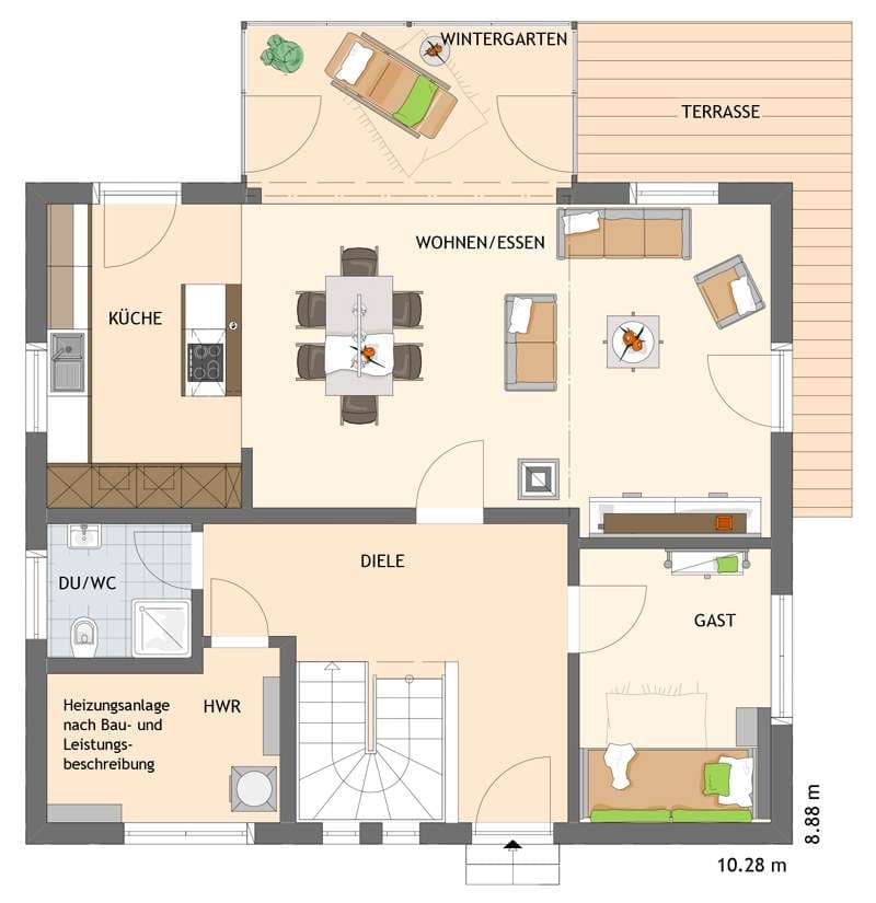 Grundriss Erdgeschoss - MADLEY 3.0 310 
