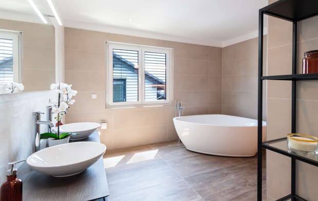 Musterhaus Victoria. Bad.