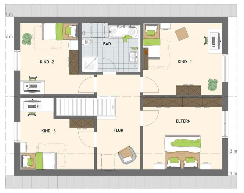 Grundriss Dachgeschoss - NEO 516