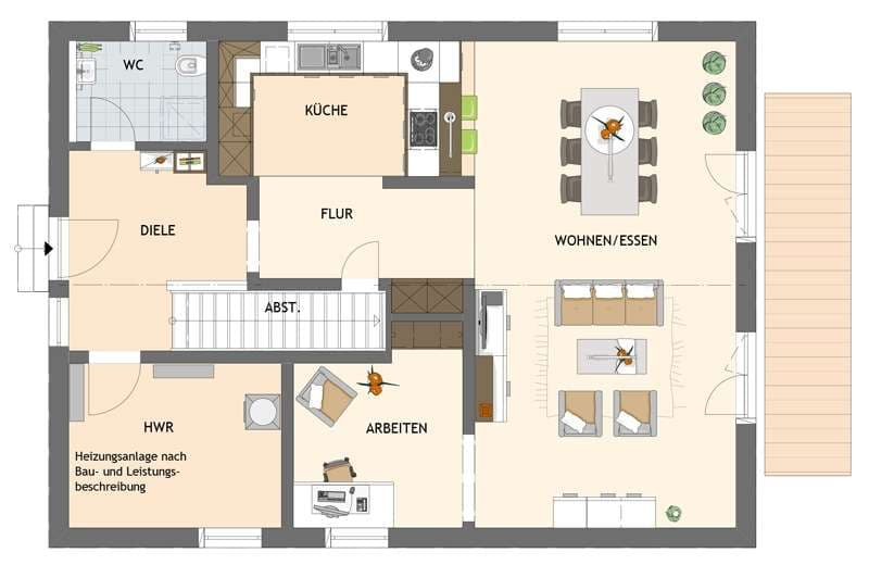 Grundriss Erdgeschoss - NEO 516