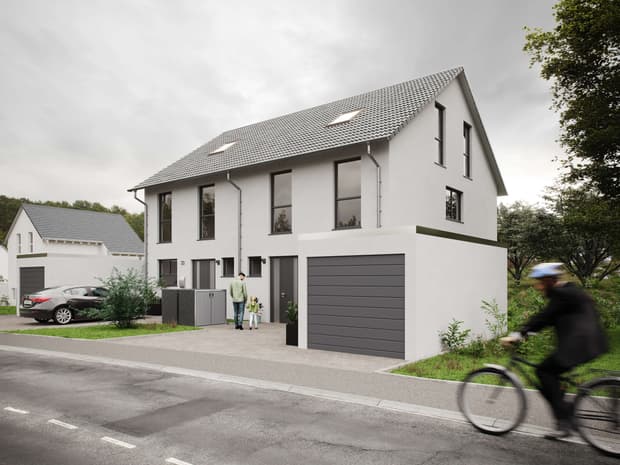 Doppelhaus mit Satteldach