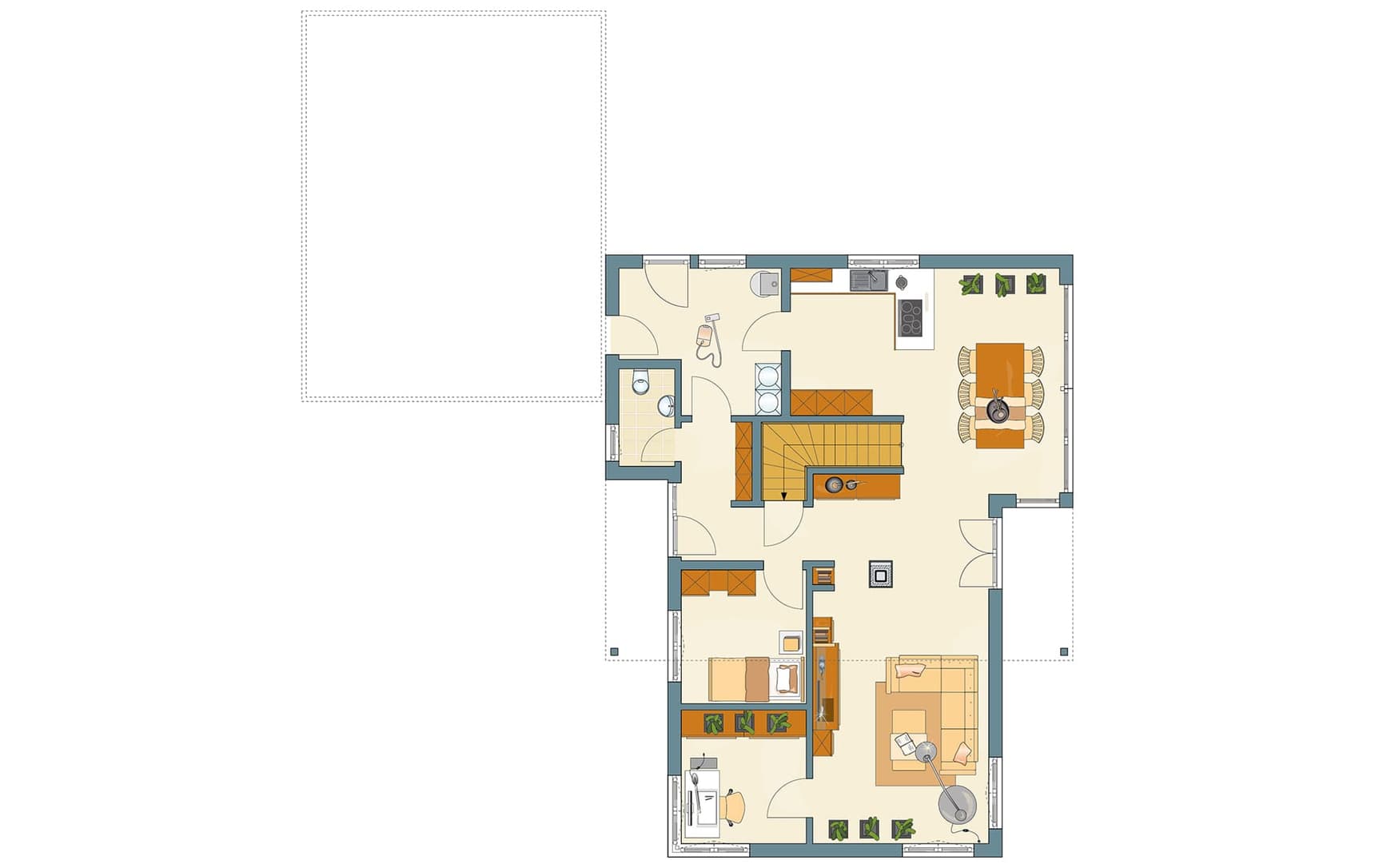 Grundriss Erdgeschoss - Architektur Trend