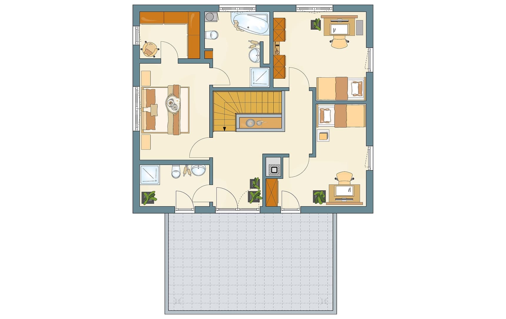 Grundriss Obergeschoss - Architektur Trend