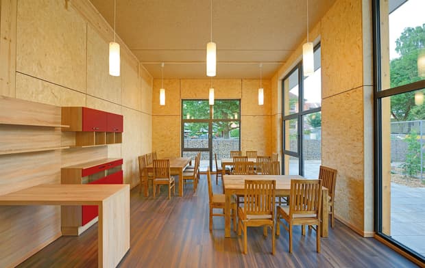 Gruber - Sporthalle in Rötz aus regionalem Holz