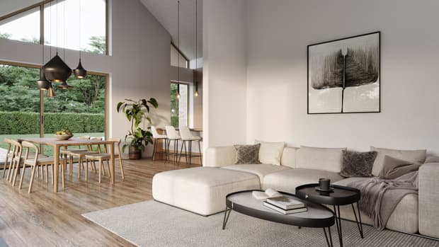 Offener Wohn- und Essbereich