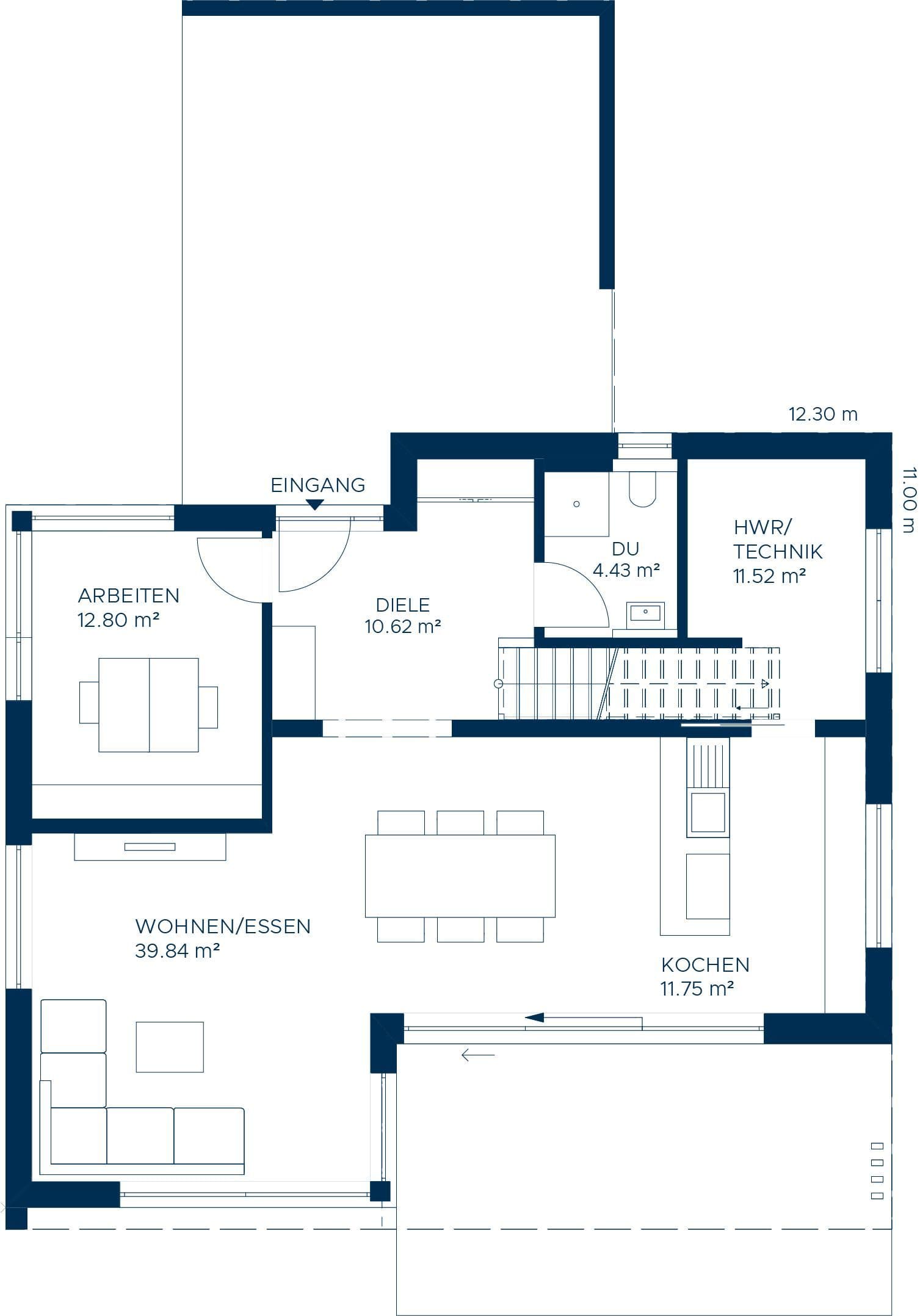 KAMPA Concept 03 Einfamilienhaus Grundriss Erdgeschoss