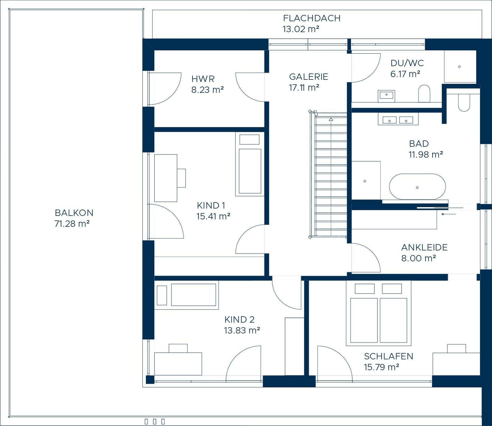 KAMPA Concept 04 Grundriss Obergeschoss
