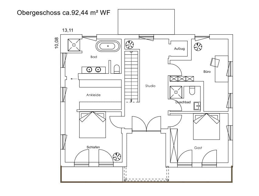 Obergeschoss Haus Albaching