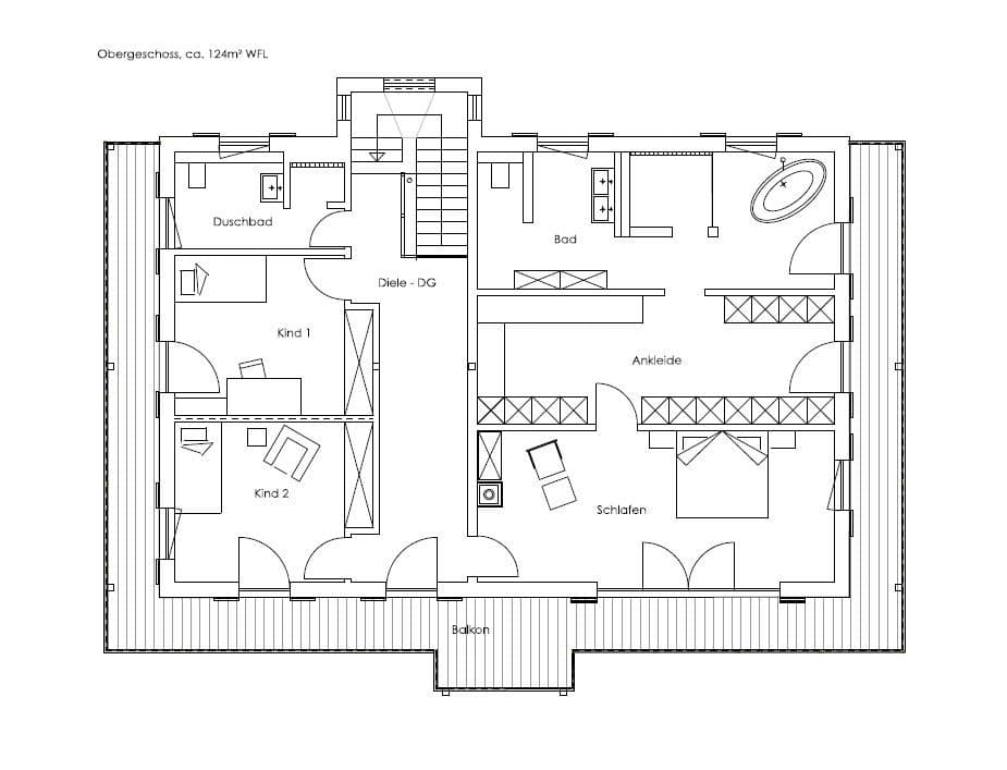 Obergeschoss Vitalhaus Alois