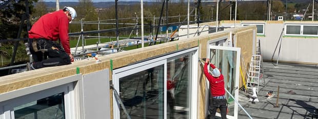 Ein Haus wird gestellt: Hardthausen