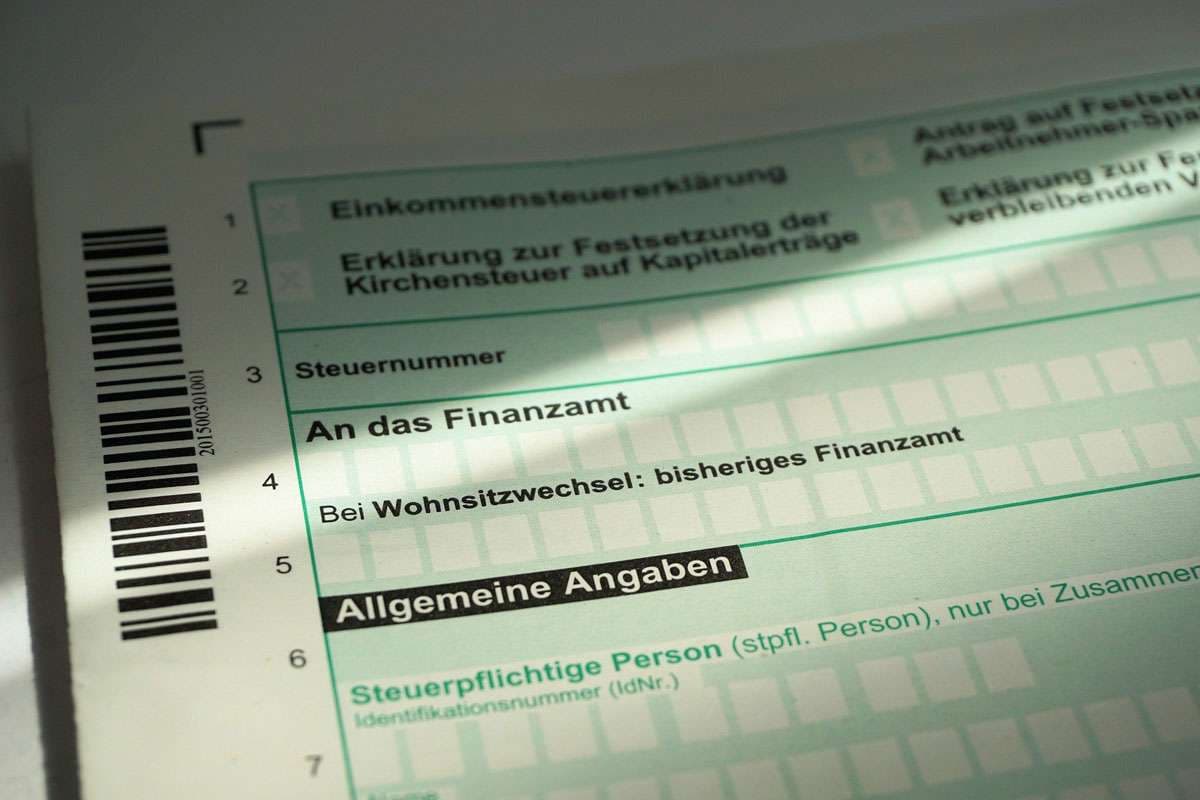 Steuererklärung Formular