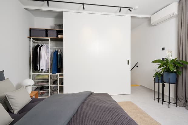 Schiebetüren im Schlafzimmer, OPTION WeberHaus