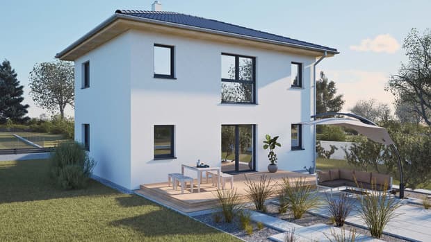 HARTL HAUS Trend 129 W Gartenansicht