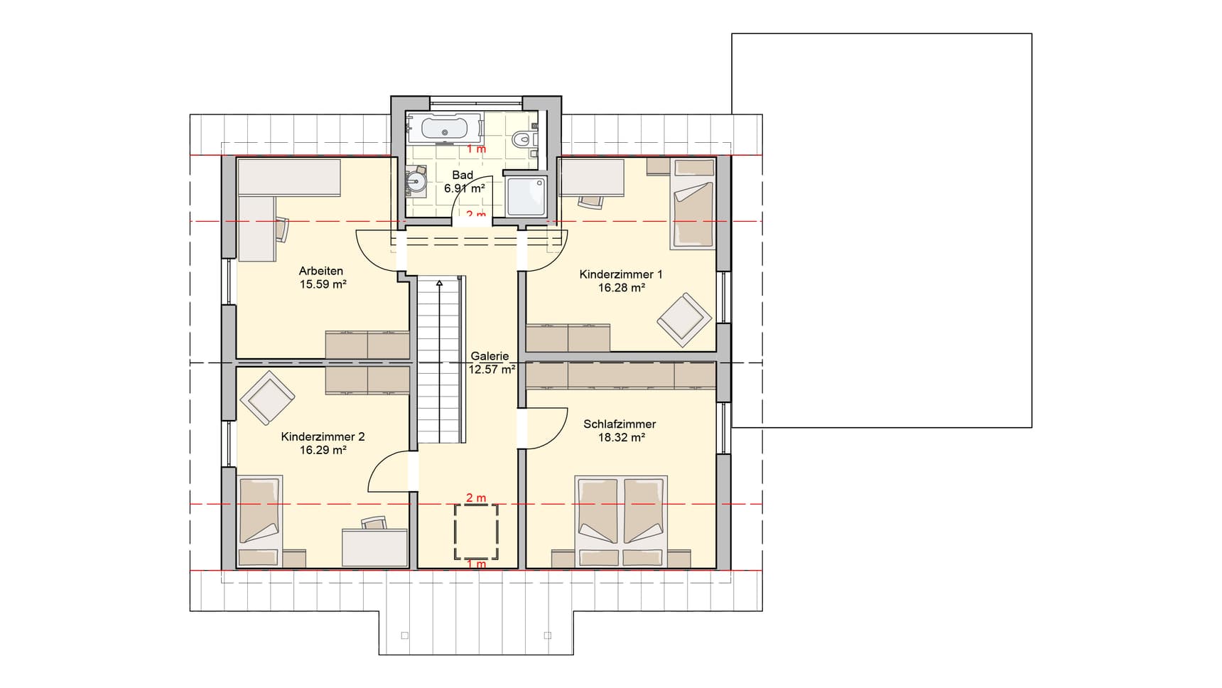 Haus Amika Grundriss DG