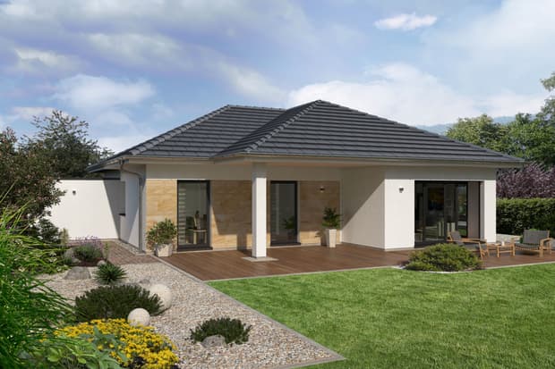 Außenansicht von Behaglicher Winkelbungalow