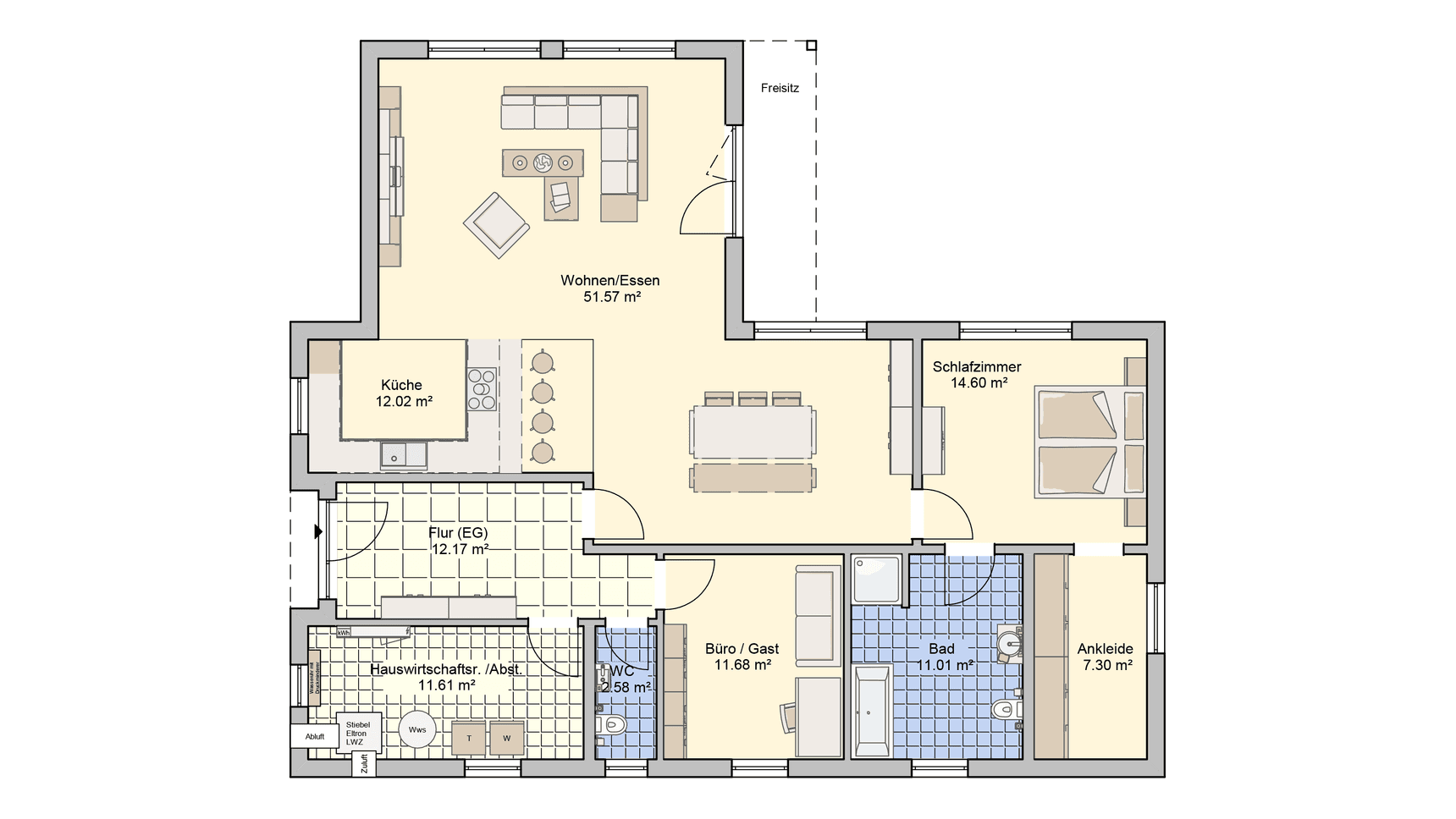 Bungalow Levita Grundriss