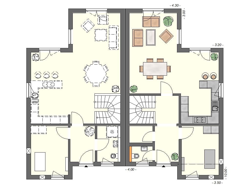 Doppelhaus Modern - Grundriss EG.jpg