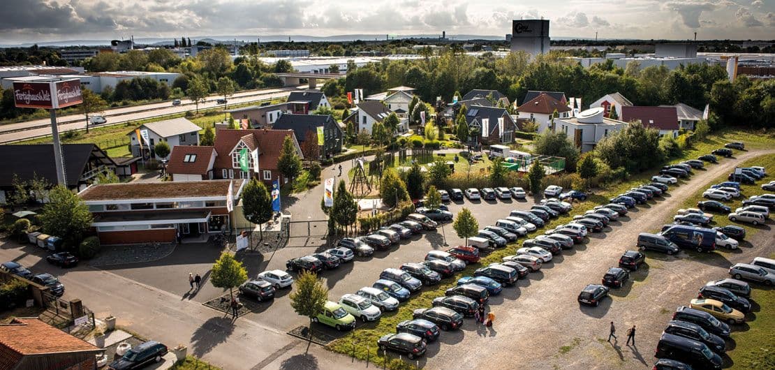 Luftansicht der FertighausWelt Hannover