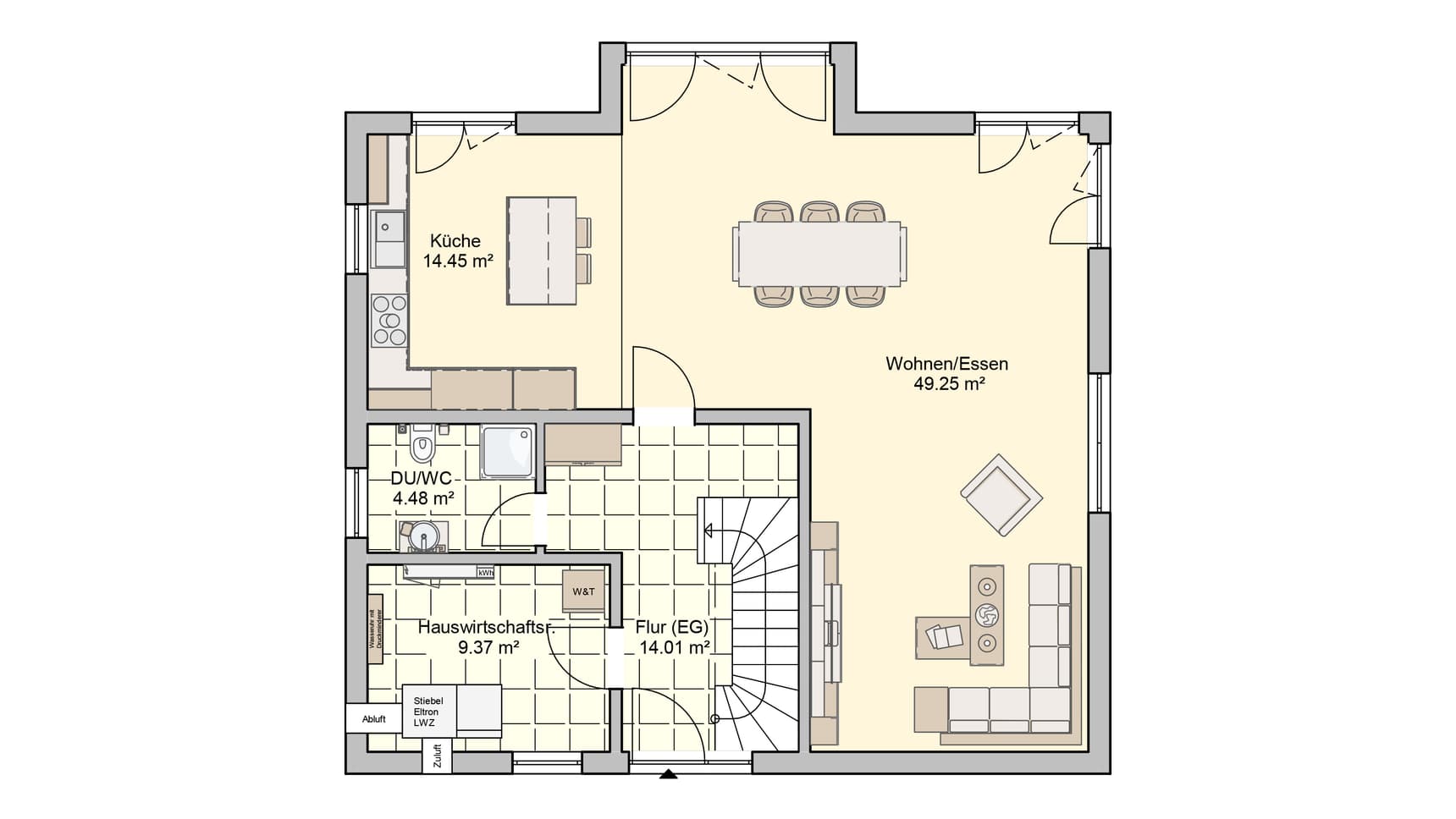 Haus Karesa Grundriss EG