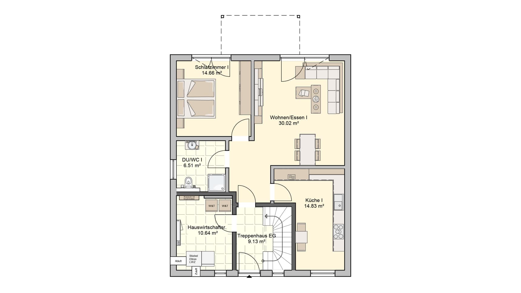 Komforta Grundriss EG