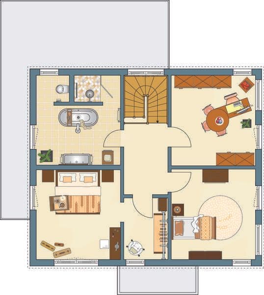 Grundriss Dachgeschoss - Musterhaus Berlin MEDLEY 3.0