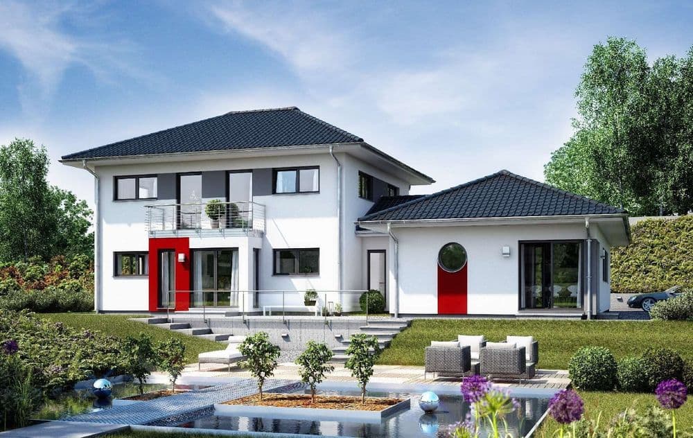 Mehrgenerationenhaus als Stadtvilla mit barrierefreiem Anbau