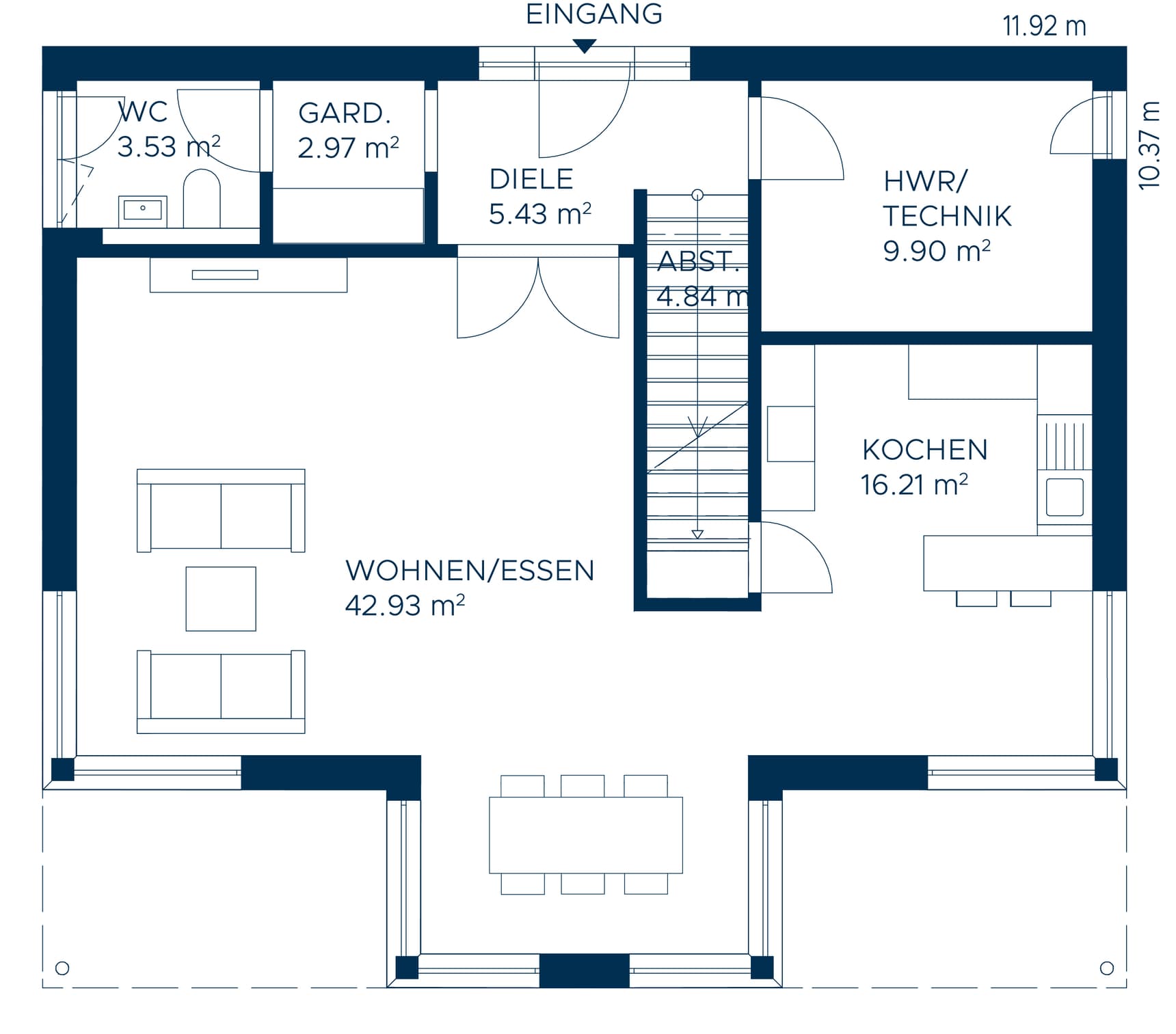 Grundriss OG Musterhaus Würzburg-Estenfeld