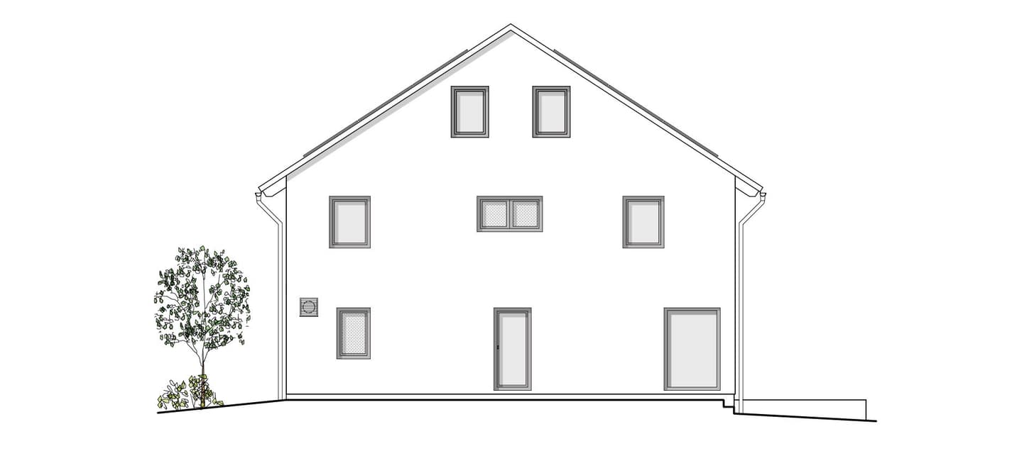 Ein Haus wird gestellt: Weinstadt-Schnait