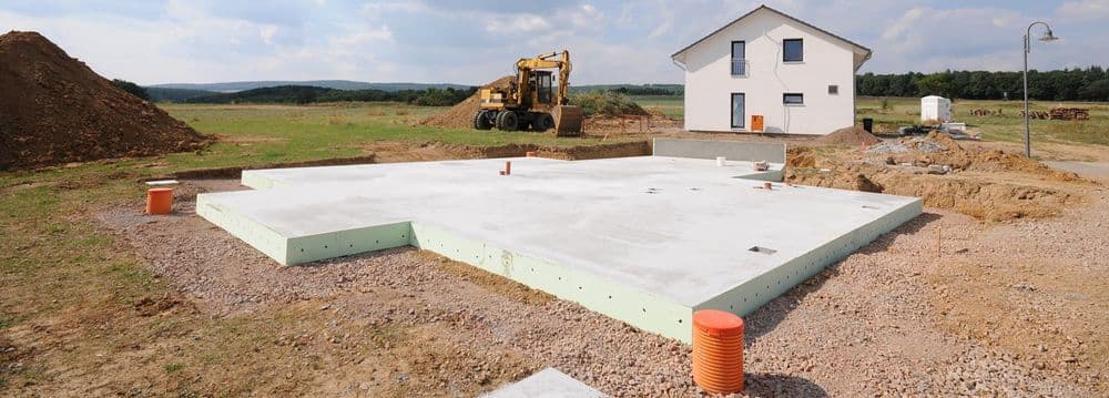 Bodenplatte fürs Haus