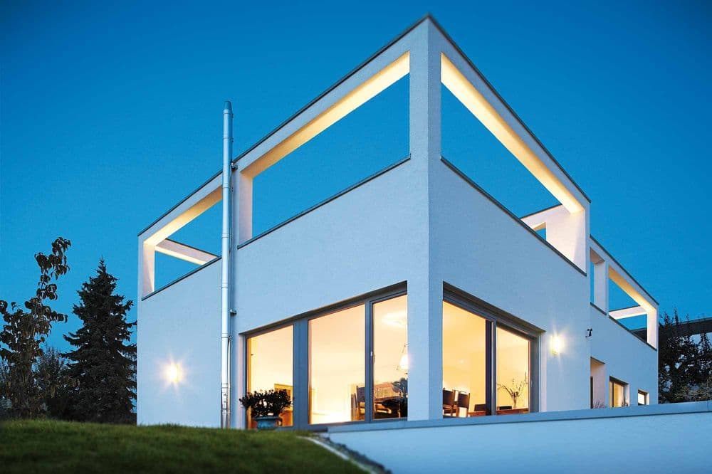 Bauhaus-Villa im kubischen Stil