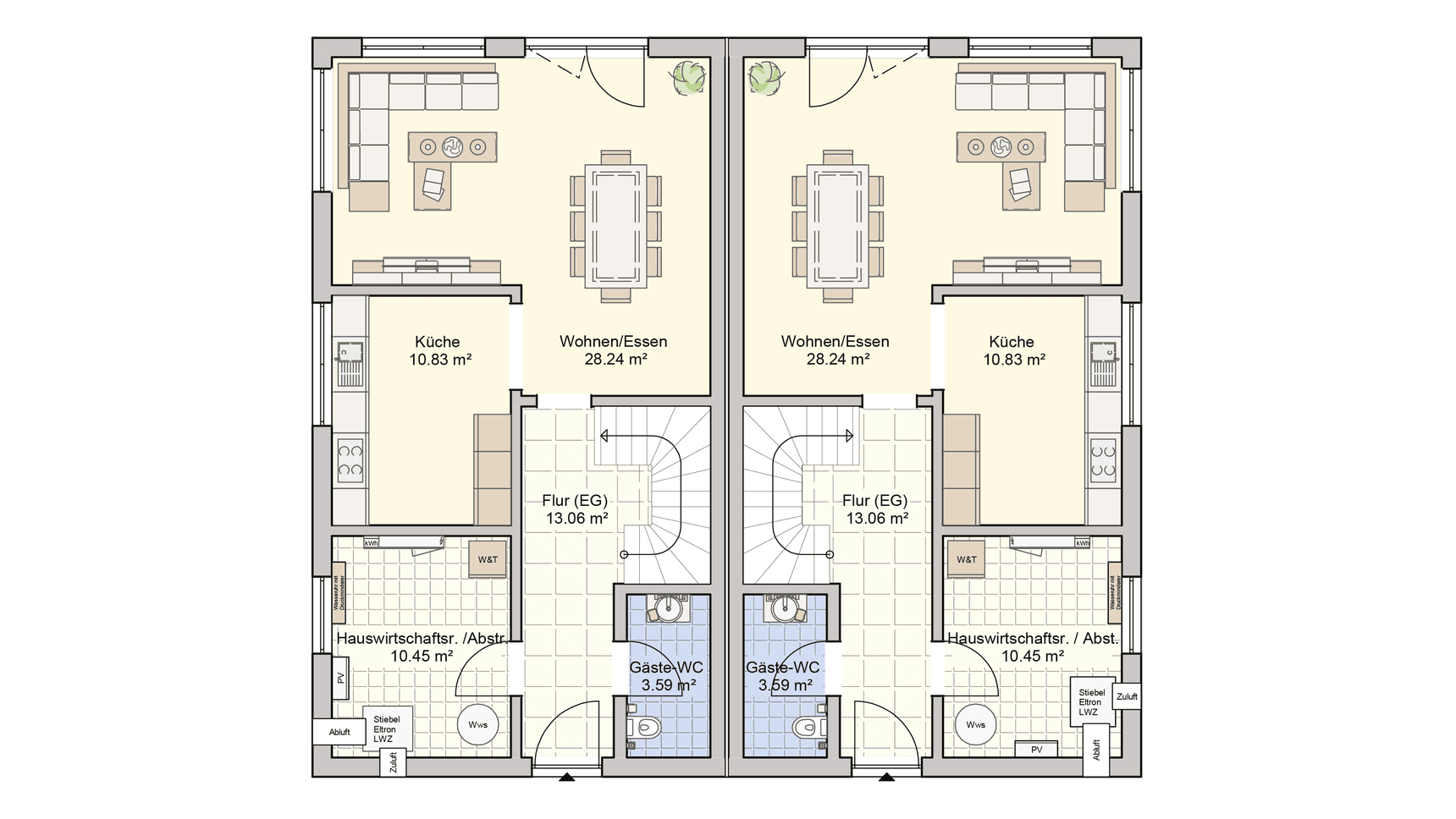 Grundriss Duett 129 Erdgeschoss
