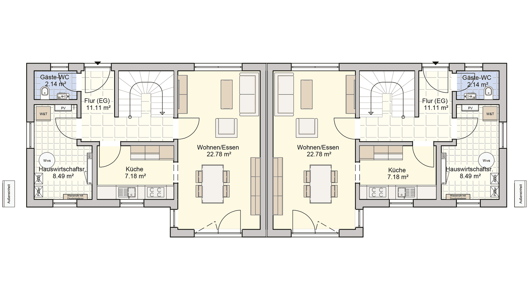 Grundriss Duett 95 Erdgeschoss