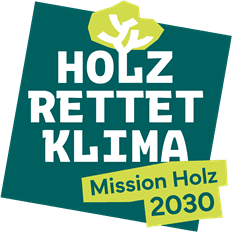 Holz rettet Klima-Kampagnenlogo
