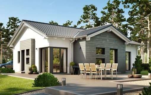 Kleines Fertighaus Living Haus Solution 110 V2