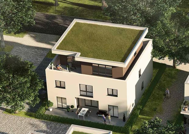 NORDHAUS - Moderne Stadtvilla mit Flachdach für zwei Familien 
