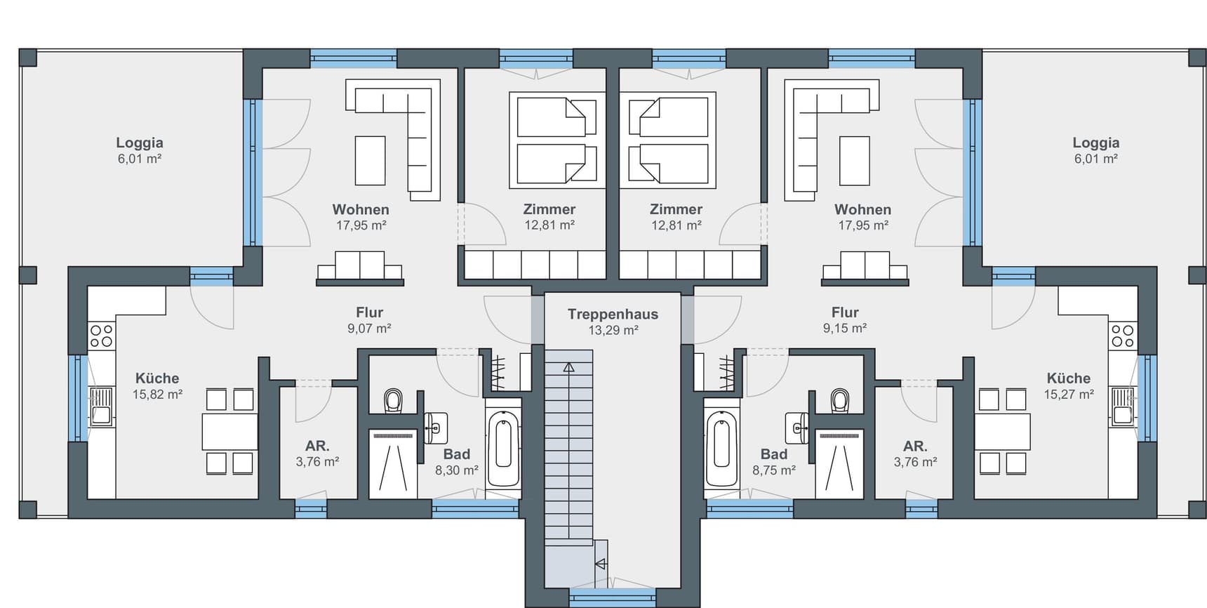 Grundriss zweites Obergeschoss
